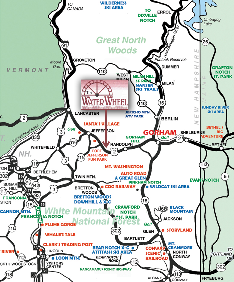 White Mountains Road Map