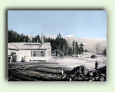 1939 photo of the Water Wheel, Jefferson, NH